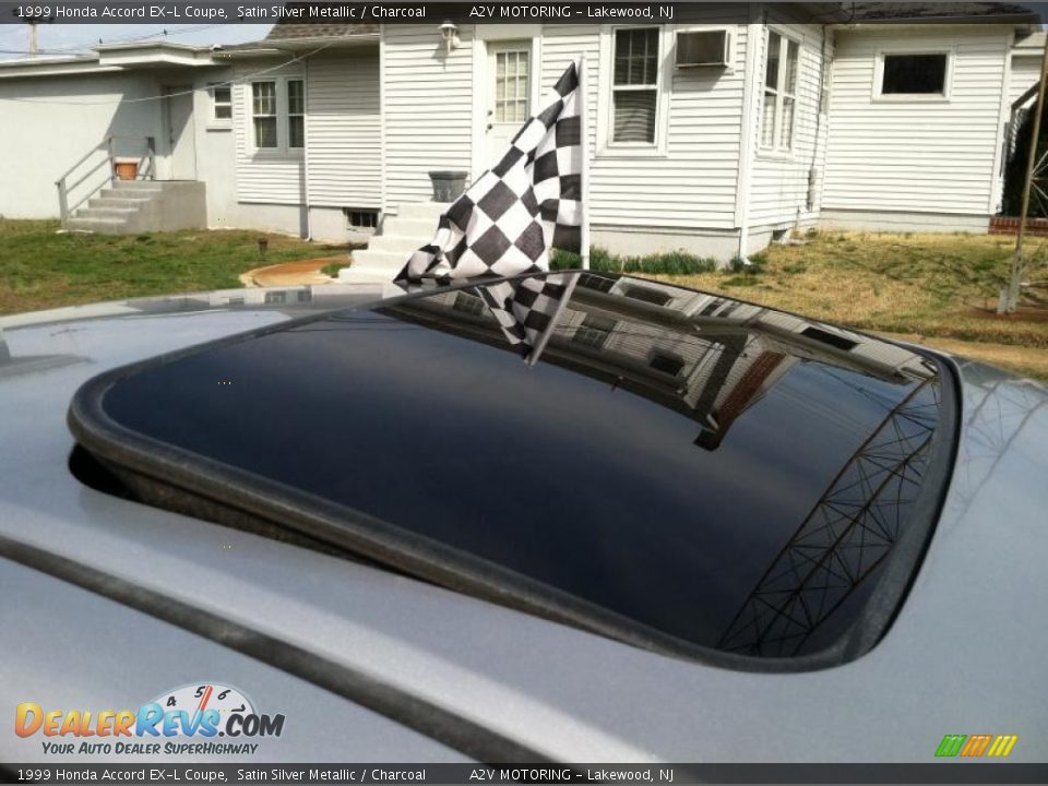 1999 Honda Accord EX-L Coupe Satin Silver Metallic / Charcoal Photo #11