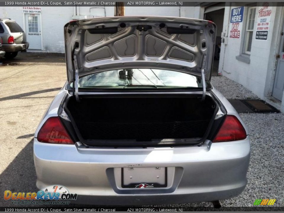 1999 Honda Accord EX-L Coupe Satin Silver Metallic / Charcoal Photo #12