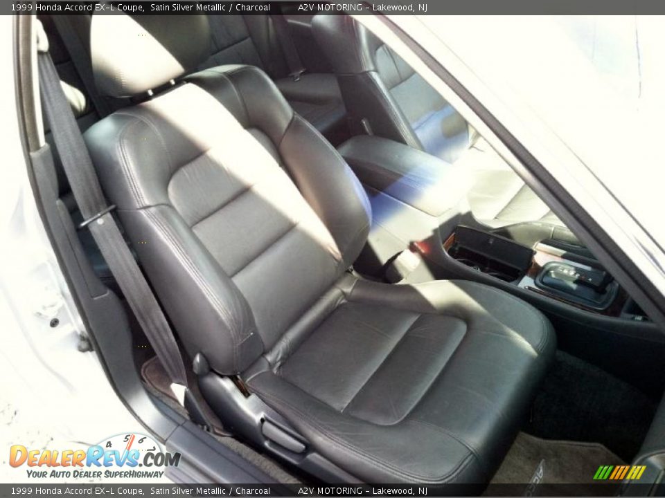 1999 Honda Accord EX-L Coupe Satin Silver Metallic / Charcoal Photo #20