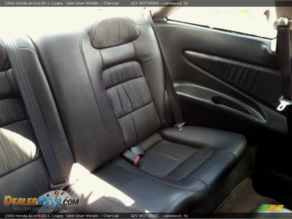 1999 Honda Accord EX-L Coupe Satin Silver Metallic / Charcoal Photo #23