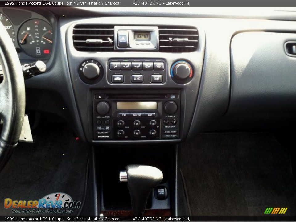 1999 Honda Accord EX-L Coupe Satin Silver Metallic / Charcoal Photo #28
