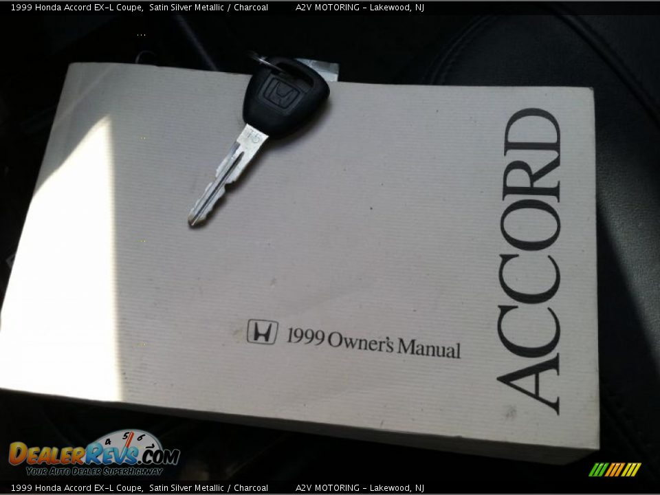 1999 Honda Accord EX-L Coupe Satin Silver Metallic / Charcoal Photo #32