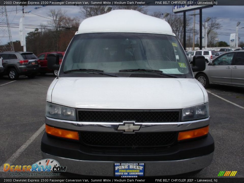 2003 Chevrolet Express 1500 Passenger Conversion Van Summit White / Medium Dark Pewter Photo #2