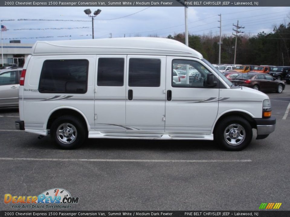 Summit White 2003 Chevrolet Express 1500 Passenger Conversion Van Photo #7