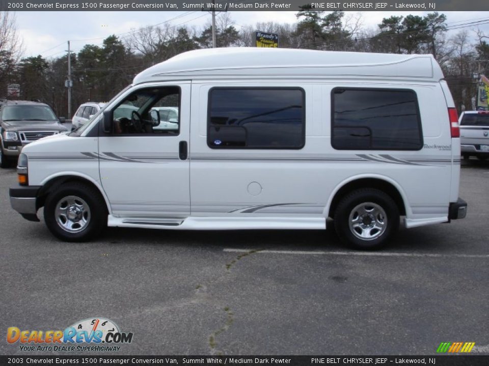 2003 Chevrolet Express 1500 Passenger Conversion Van Summit White / Medium Dark Pewter Photo #9