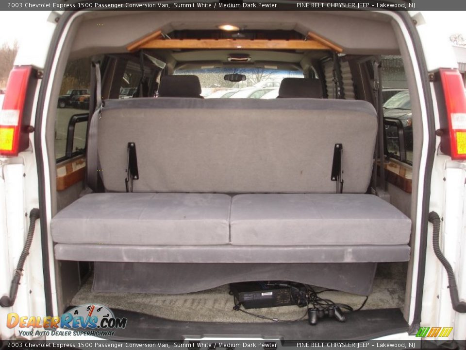 2003 Chevrolet Express 1500 Passenger Conversion Van Summit White / Medium Dark Pewter Photo #12