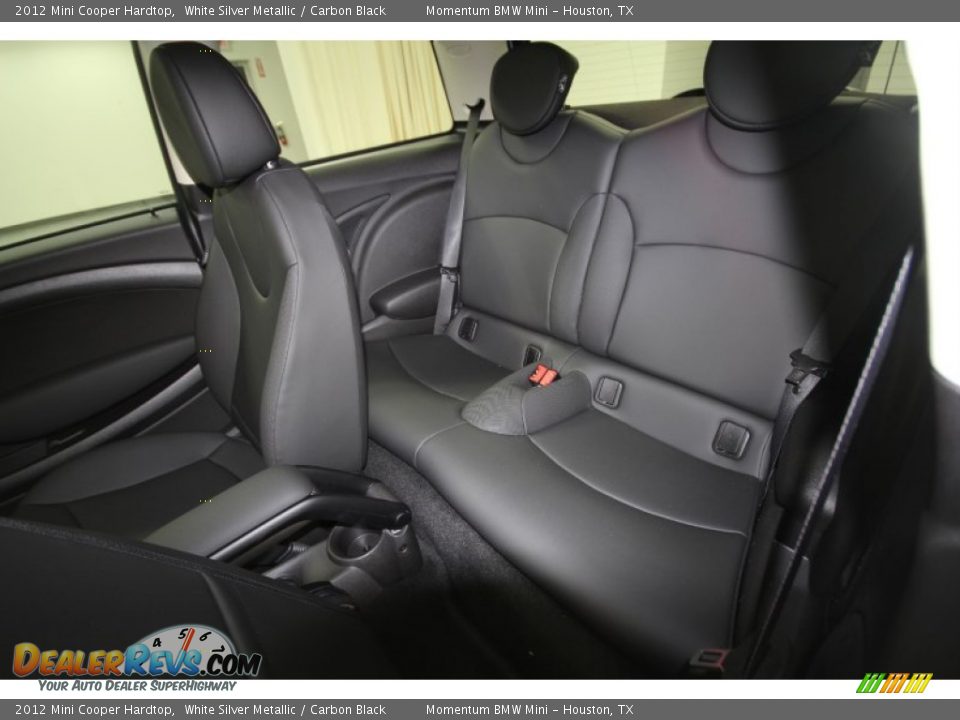 2012 Mini Cooper Hardtop White Silver Metallic / Carbon Black Photo #12