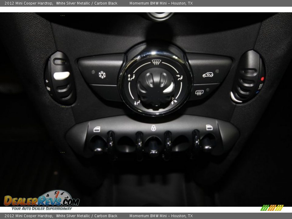 2012 Mini Cooper Hardtop White Silver Metallic / Carbon Black Photo #16