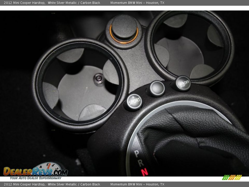 2012 Mini Cooper Hardtop White Silver Metallic / Carbon Black Photo #18