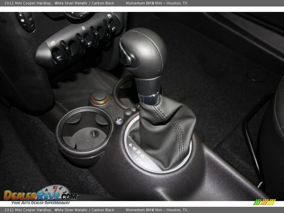 2012 Mini Cooper Hardtop White Silver Metallic / Carbon Black Photo #19