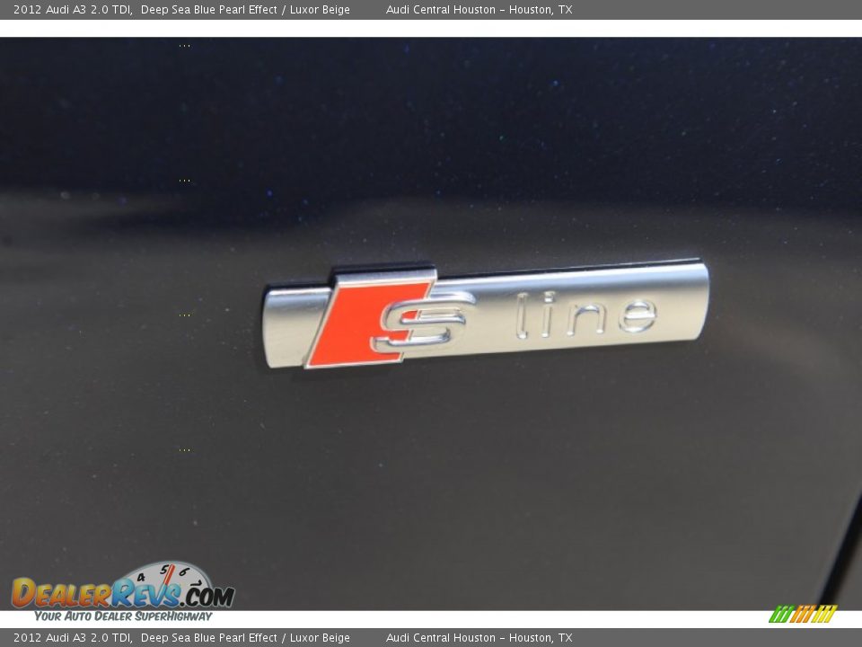 2012 Audi A3 2.0 TDI Deep Sea Blue Pearl Effect / Luxor Beige Photo #5
