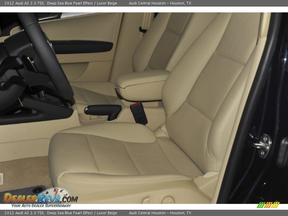 2012 Audi A3 2.0 TDI Deep Sea Blue Pearl Effect / Luxor Beige Photo #11