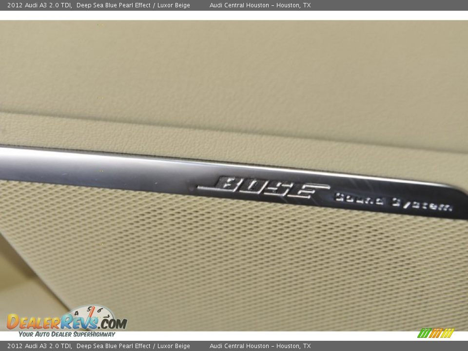 2012 Audi A3 2.0 TDI Deep Sea Blue Pearl Effect / Luxor Beige Photo #12