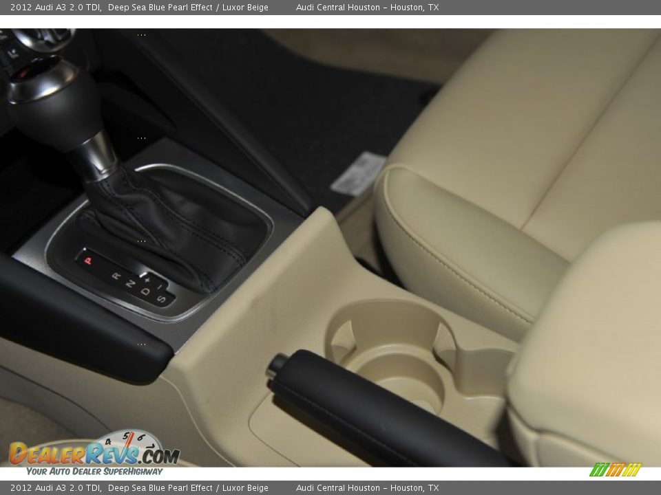 2012 Audi A3 2.0 TDI Deep Sea Blue Pearl Effect / Luxor Beige Photo #14