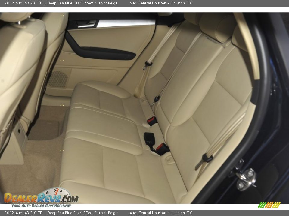 2012 Audi A3 2.0 TDI Deep Sea Blue Pearl Effect / Luxor Beige Photo #17