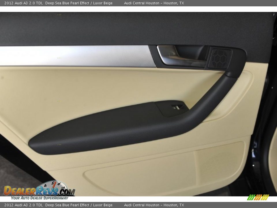2012 Audi A3 2.0 TDI Deep Sea Blue Pearl Effect / Luxor Beige Photo #18