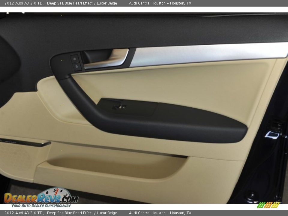 2012 Audi A3 2.0 TDI Deep Sea Blue Pearl Effect / Luxor Beige Photo #24