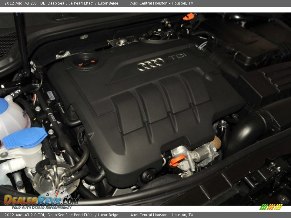 2012 Audi A3 2.0 TDI Deep Sea Blue Pearl Effect / Luxor Beige Photo #26