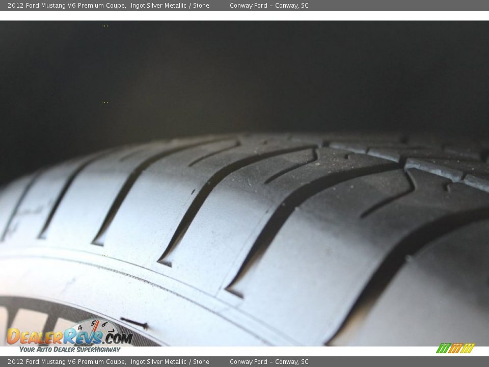 2012 Ford Mustang V6 Premium Coupe Ingot Silver Metallic / Stone Photo #10