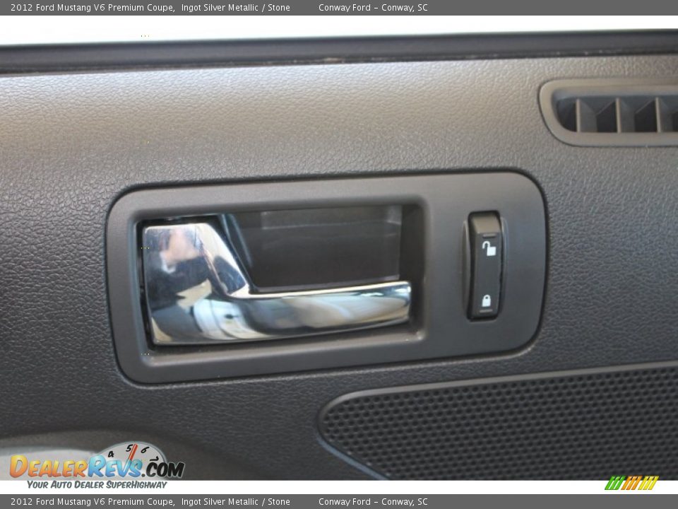 2012 Ford Mustang V6 Premium Coupe Ingot Silver Metallic / Stone Photo #18