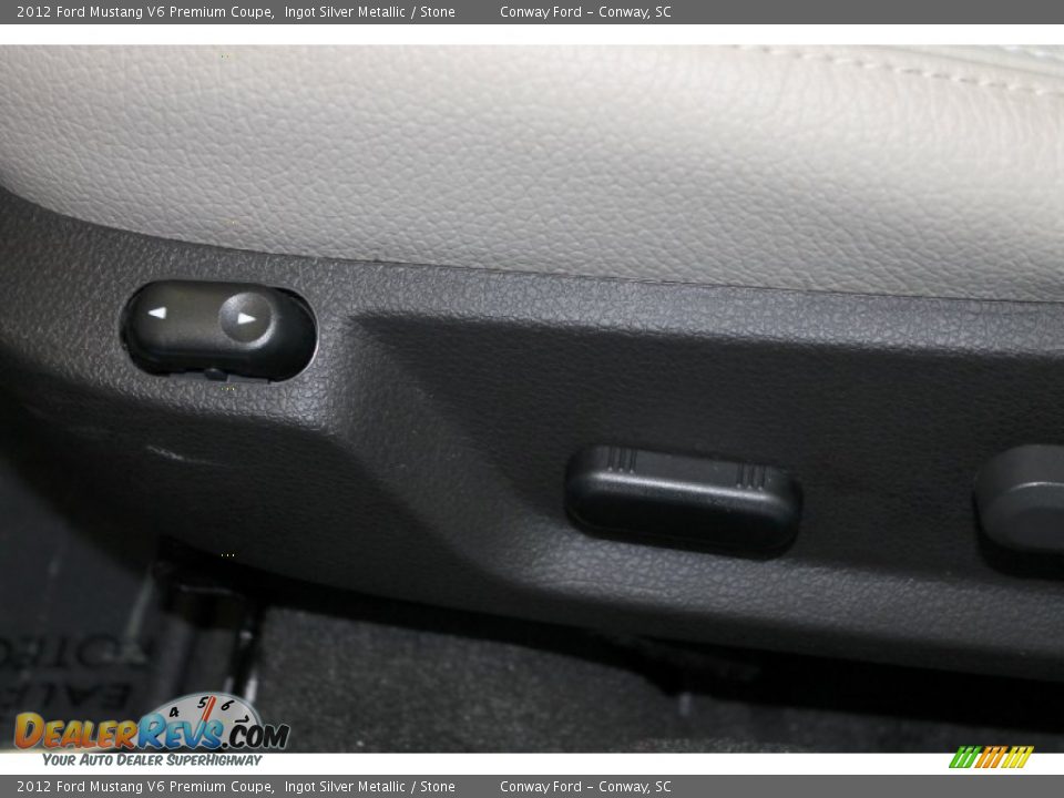 2012 Ford Mustang V6 Premium Coupe Ingot Silver Metallic / Stone Photo #20