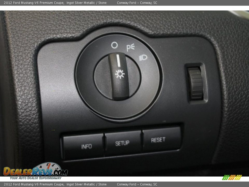 2012 Ford Mustang V6 Premium Coupe Ingot Silver Metallic / Stone Photo #21