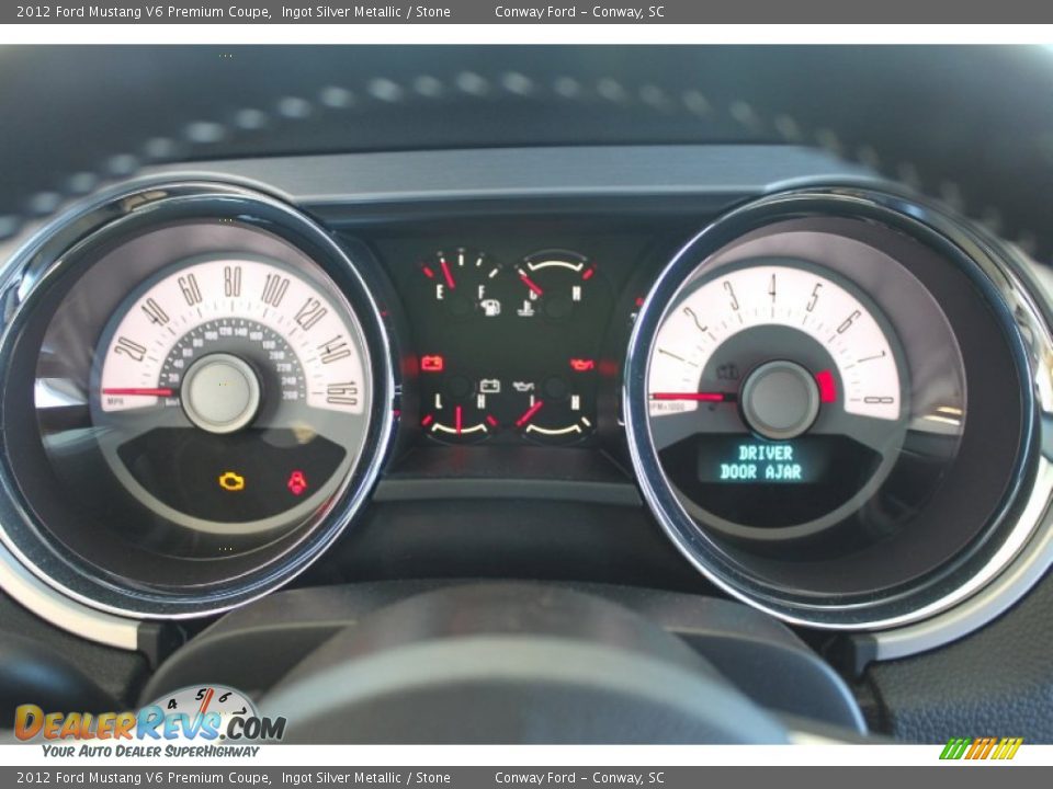 2012 Ford Mustang V6 Premium Coupe Gauges Photo #23