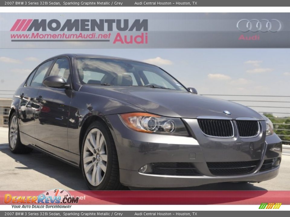2007 BMW 3 Series 328i Sedan Sparkling Graphite Metallic / Grey Photo #1