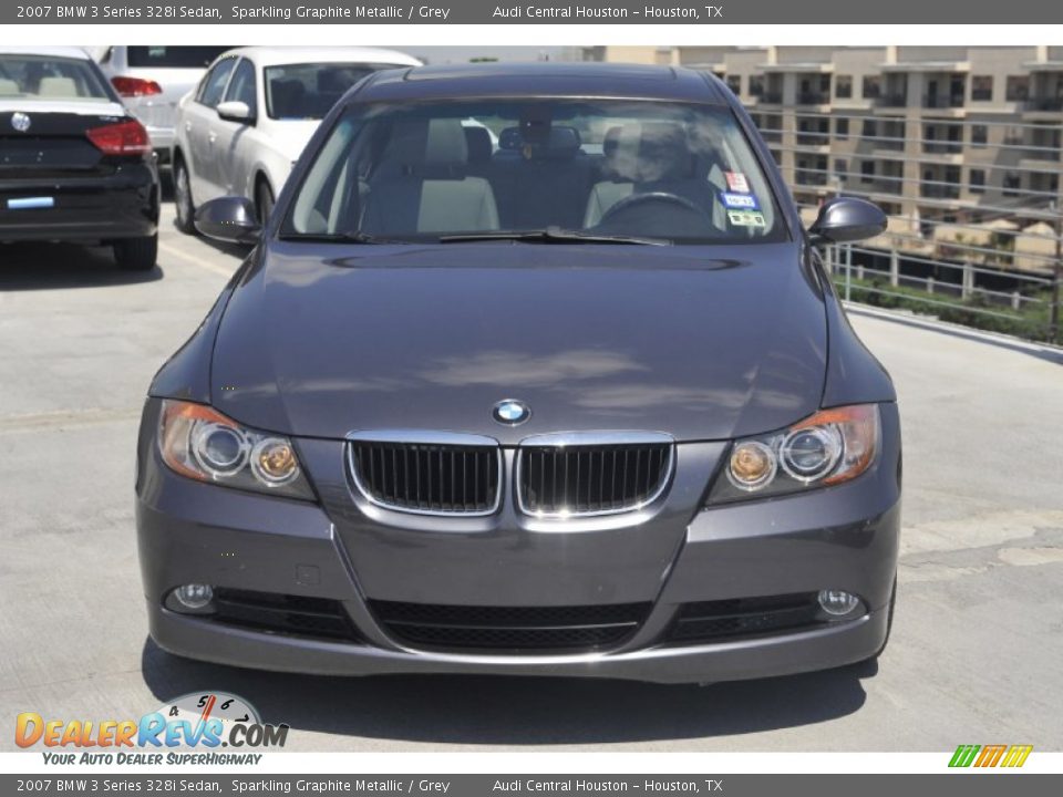 2007 BMW 3 Series 328i Sedan Sparkling Graphite Metallic / Grey Photo #2