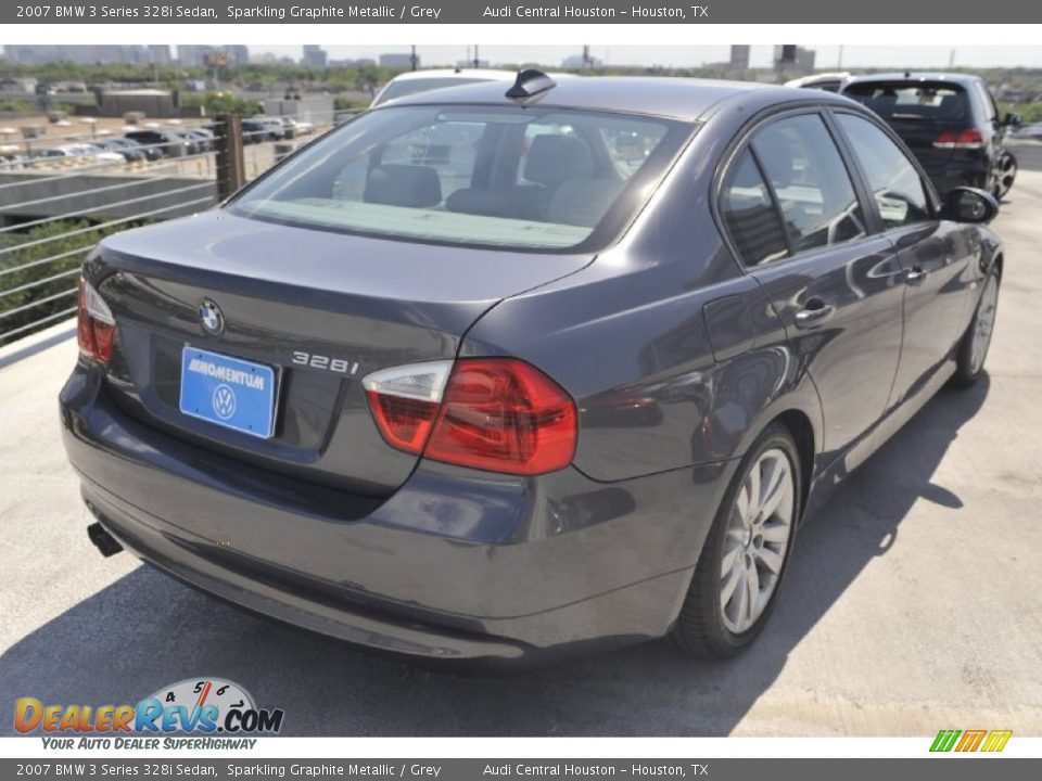 2007 BMW 3 Series 328i Sedan Sparkling Graphite Metallic / Grey Photo #5