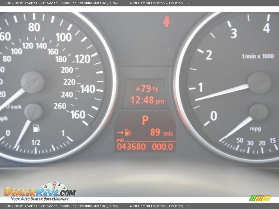2007 BMW 3 Series 328i Sedan Sparkling Graphite Metallic / Grey Photo #8