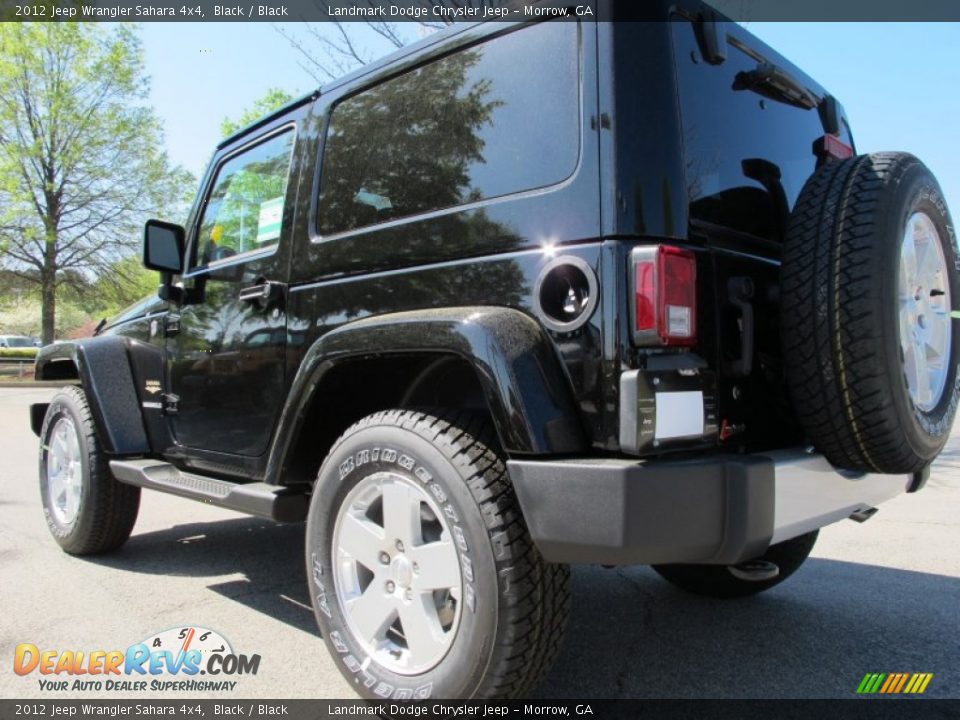 2012 Jeep Wrangler Sahara 4x4 Black / Black Photo #2