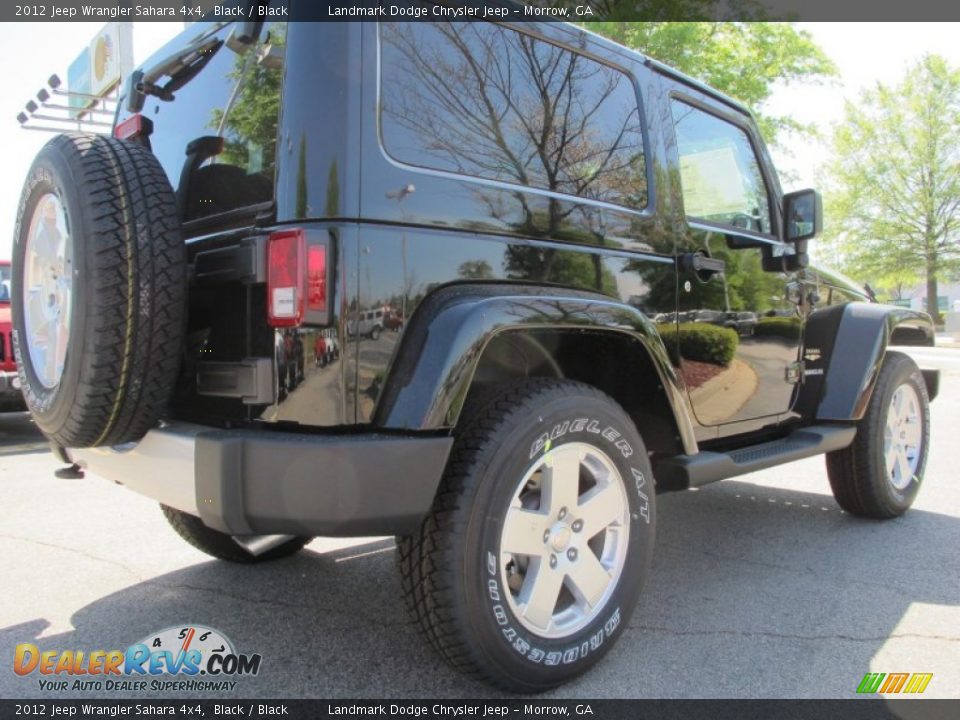 2012 Jeep Wrangler Sahara 4x4 Black / Black Photo #3
