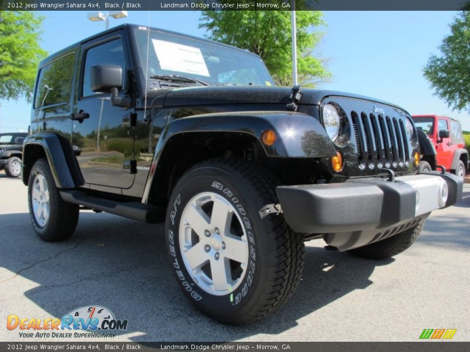 2012 Jeep Wrangler Sahara 4x4 Black / Black Photo #4