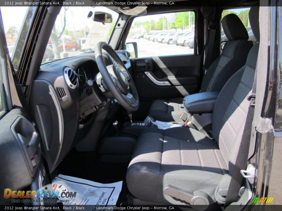 2012 Jeep Wrangler Sahara 4x4 Black / Black Photo #7