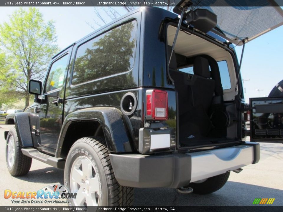 2012 Jeep Wrangler Sahara 4x4 Black / Black Photo #8