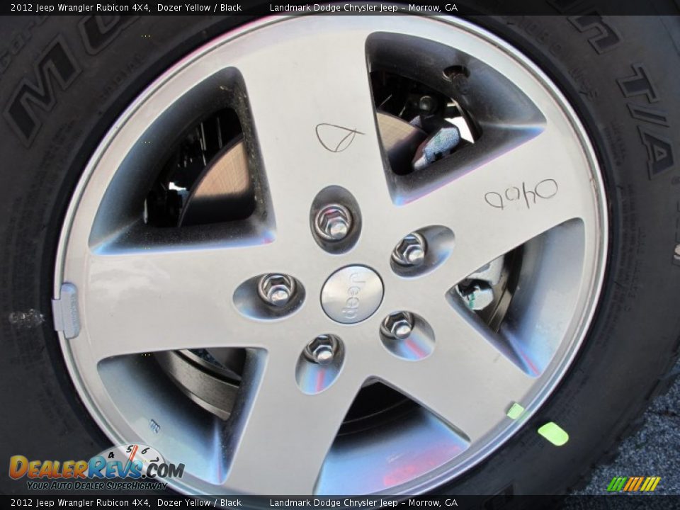 2012 Jeep Wrangler Rubicon 4X4 Dozer Yellow / Black Photo #5