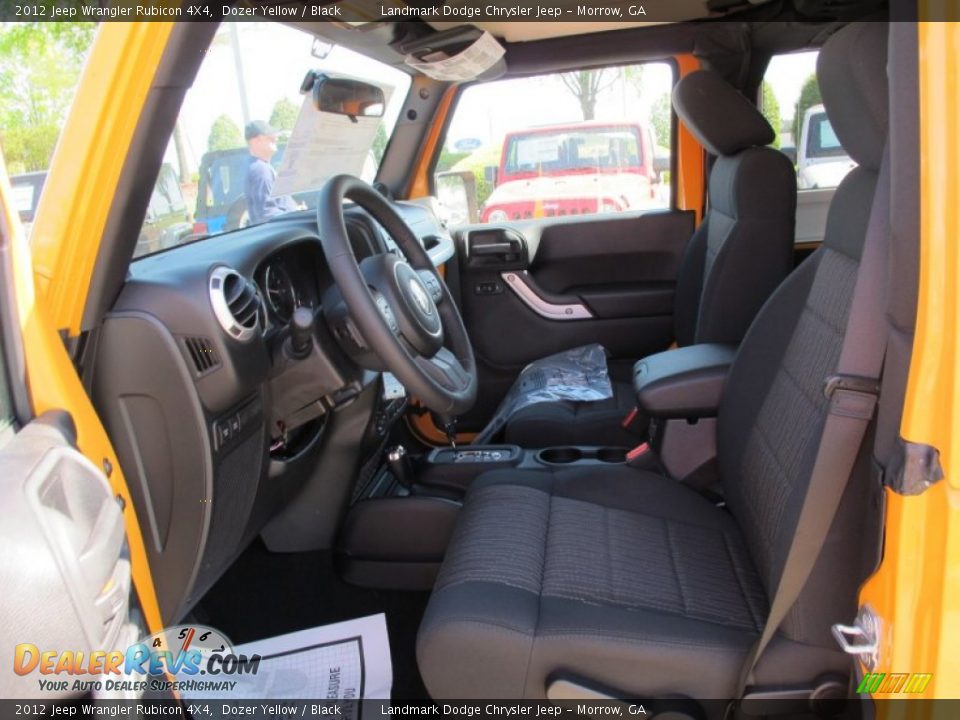 2012 Jeep Wrangler Rubicon 4X4 Dozer Yellow / Black Photo #7