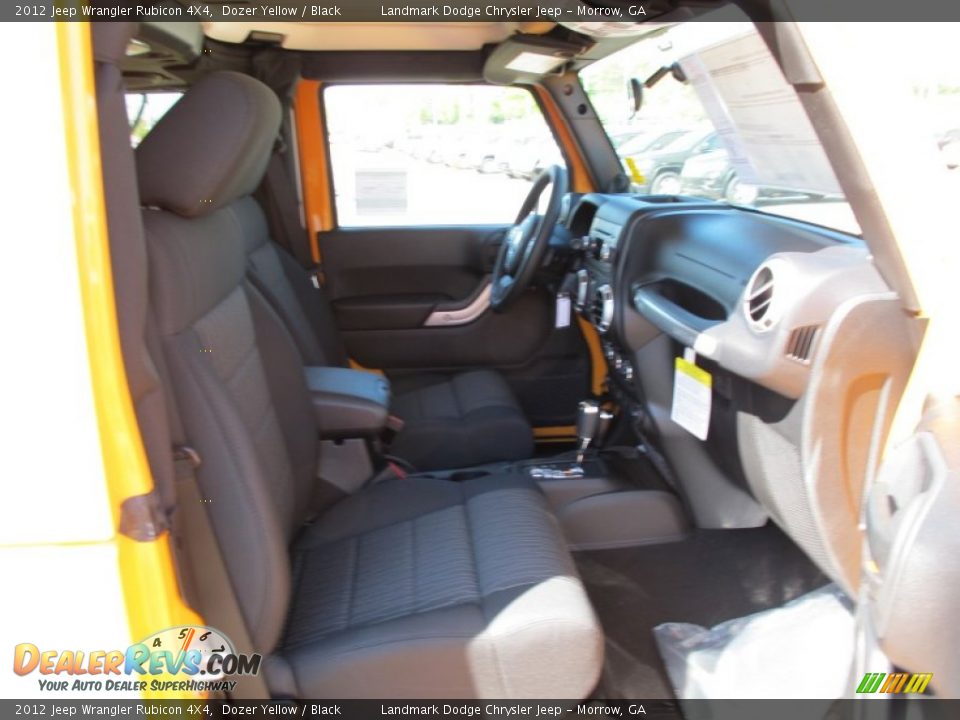 2012 Jeep Wrangler Rubicon 4X4 Dozer Yellow / Black Photo #9
