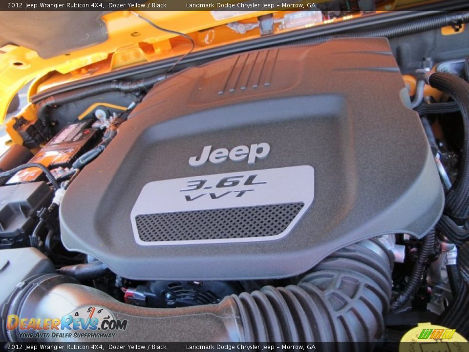 2012 Jeep Wrangler Rubicon 4X4 Dozer Yellow / Black Photo #11