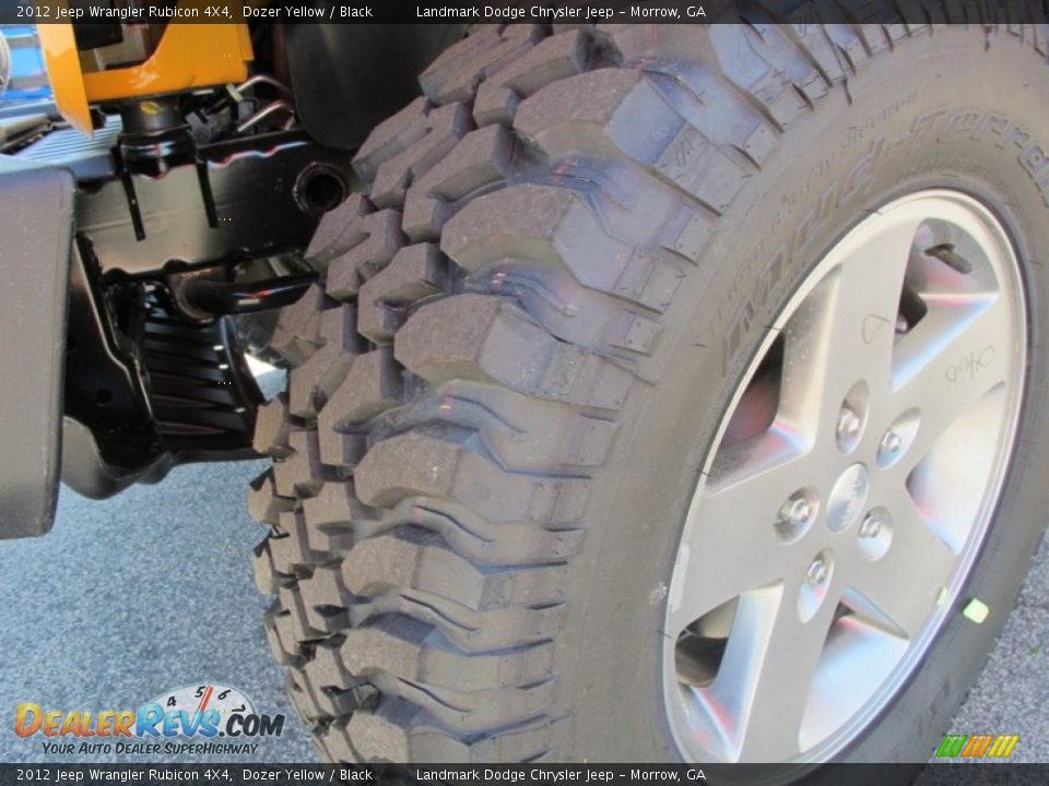 2012 Jeep Wrangler Rubicon 4X4 Dozer Yellow / Black Photo #12