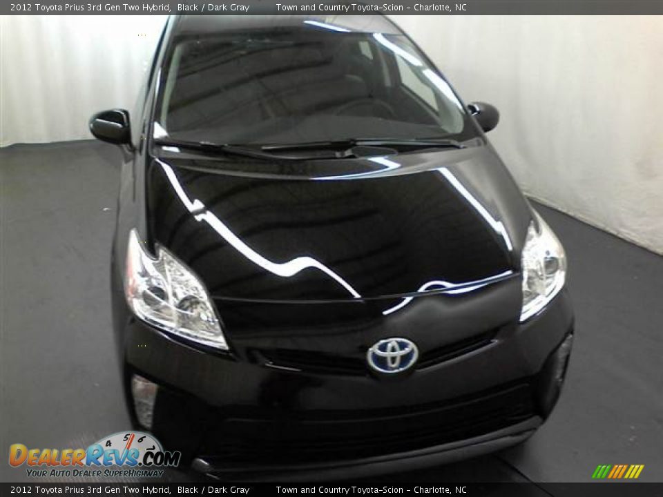 2012 Toyota Prius 3rd Gen Two Hybrid Black / Dark Gray Photo #2