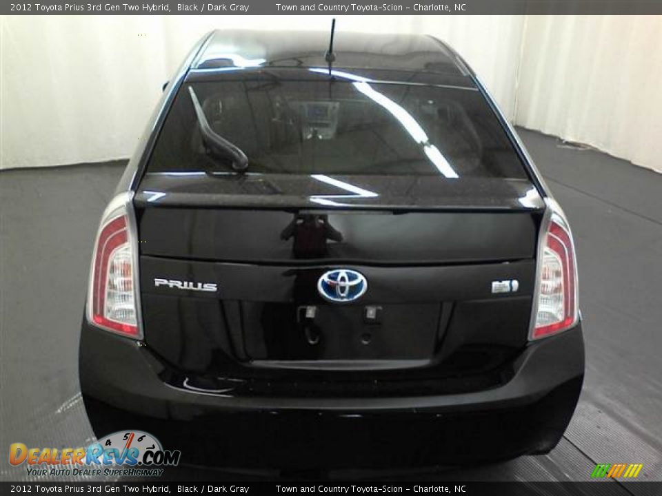 2012 Toyota Prius 3rd Gen Two Hybrid Black / Dark Gray Photo #3