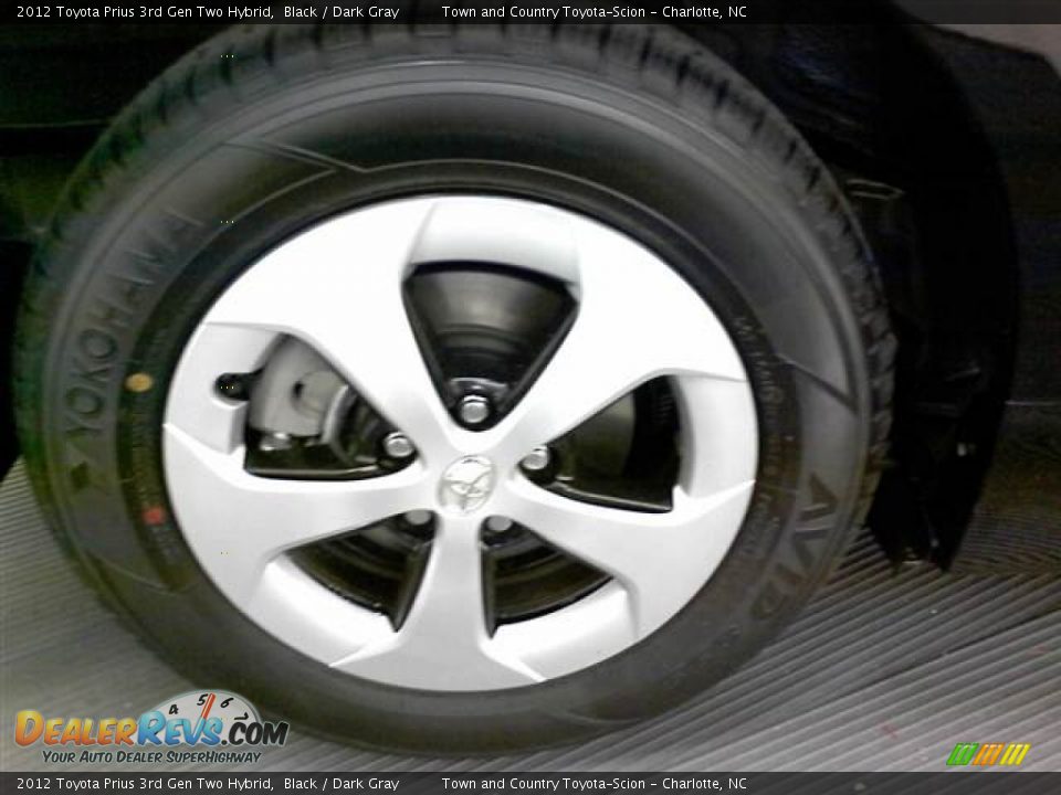 2012 Toyota Prius 3rd Gen Two Hybrid Black / Dark Gray Photo #6