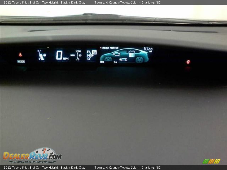 2012 Toyota Prius 3rd Gen Two Hybrid Black / Dark Gray Photo #9