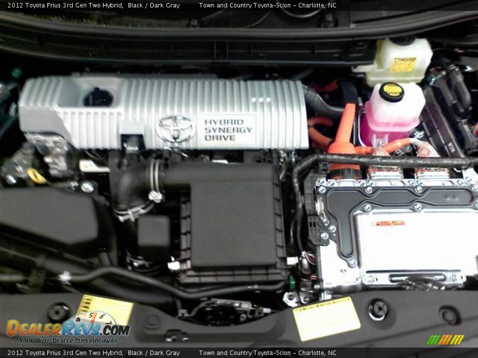 2012 Toyota Prius 3rd Gen Two Hybrid Black / Dark Gray Photo #11