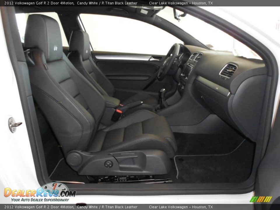 R Titan Black Leather Interior - 2012 Volkswagen Golf R 2 Door 4Motion Photo #11