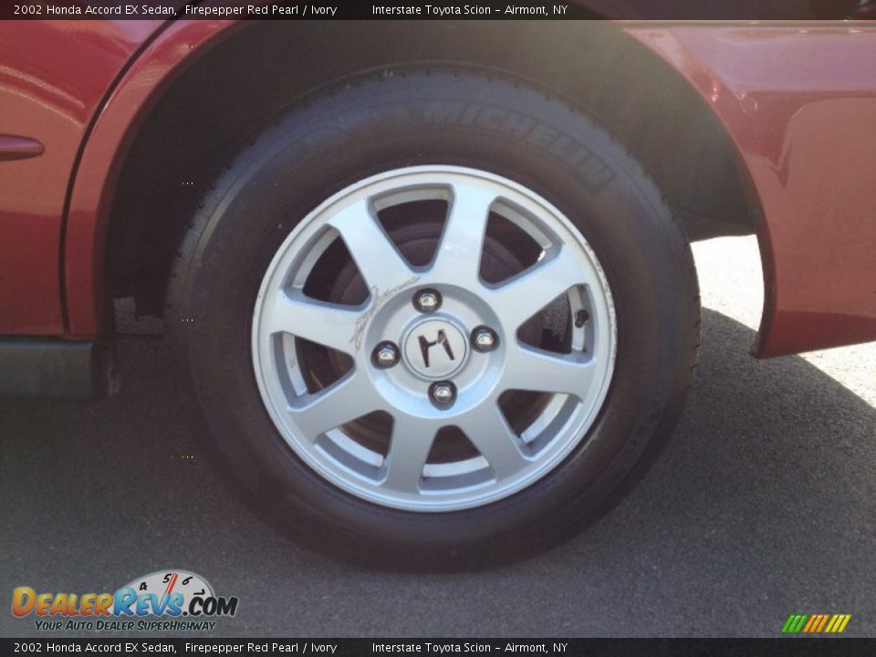 2002 Honda Accord EX Sedan Firepepper Red Pearl / Ivory Photo #9