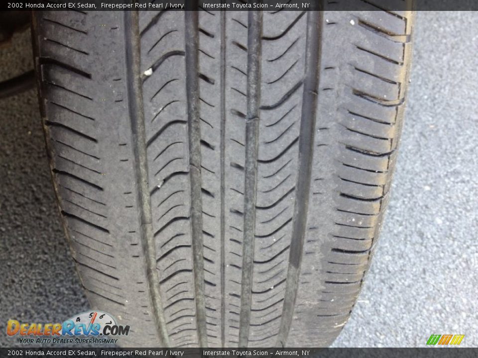 2002 Honda Accord EX Sedan Firepepper Red Pearl / Ivory Photo #10