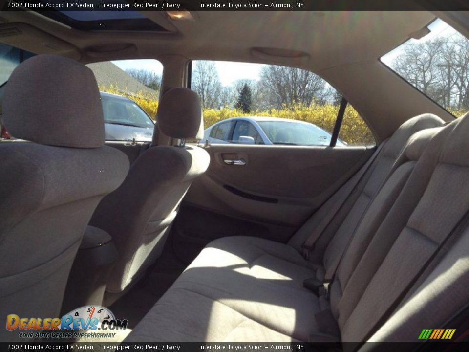 2002 Honda Accord EX Sedan Firepepper Red Pearl / Ivory Photo #13